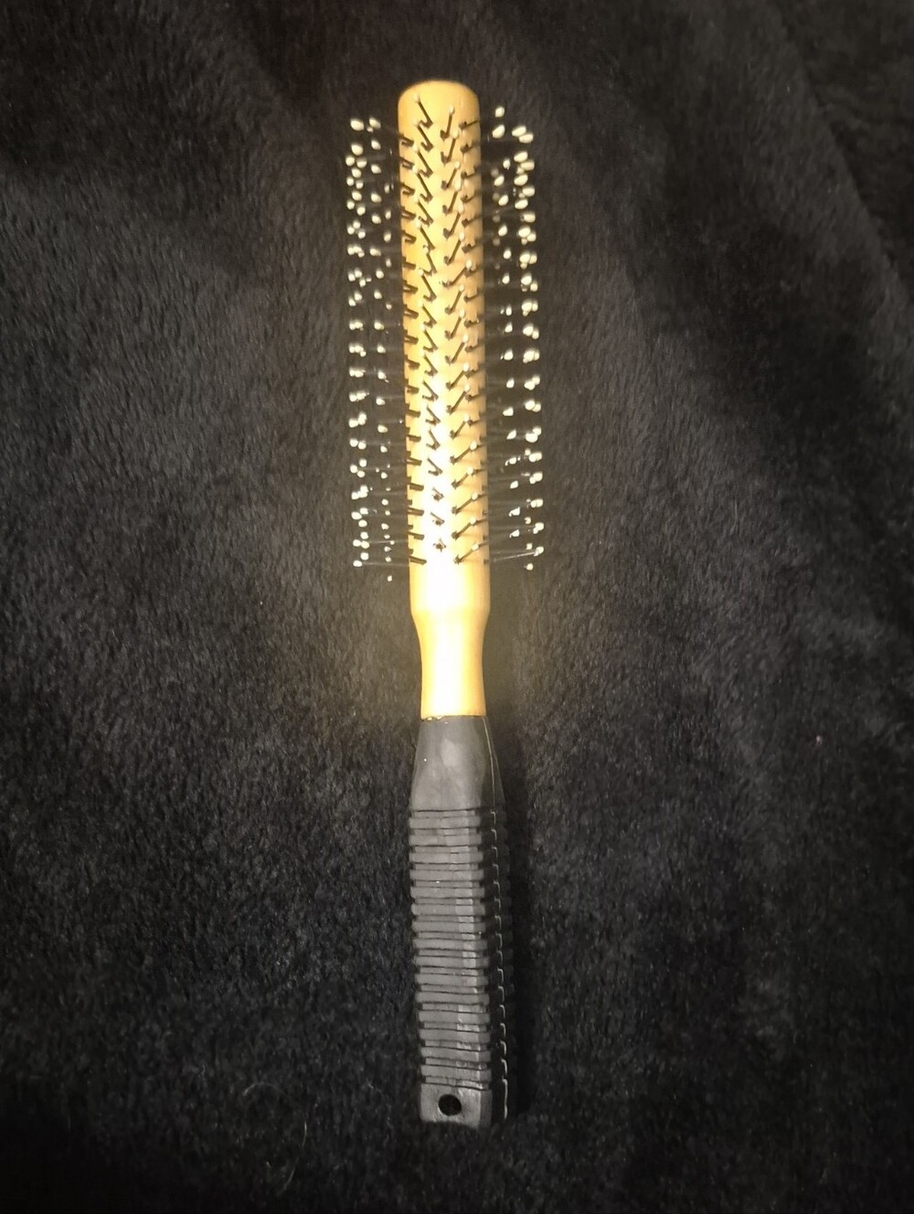 Brand New Sealed Wooden Handle Round Hair Styling Brush with Ball-Tip Bristles